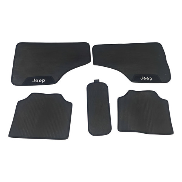 Jogo Tapete Jeep Wrangler 2007 2008 2009 2010 Preto - Preto
