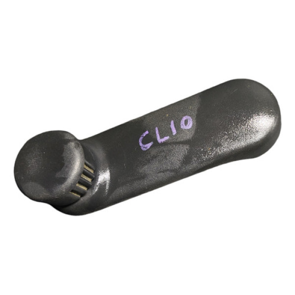 Manivela Vidro Tras Esq Renault Clio 2007/2012 7700811387 Preto