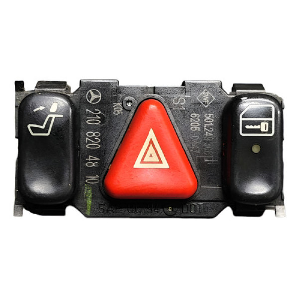 Botão Pisca Alerta 2108204810 Mercedes W210 2002 2003 Preto