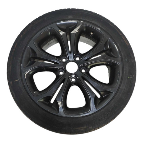 Roda Aro 17 5x100 C/pneu Hyundai I30 2013 A 2016 Detalhe Preto