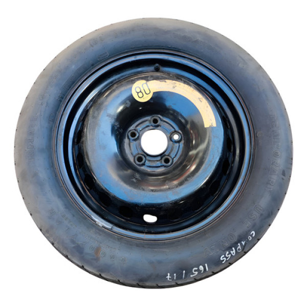 Roda Estepe Aro 17 C/pneu Jeep Compass 2016 2017 A 2021 Preto