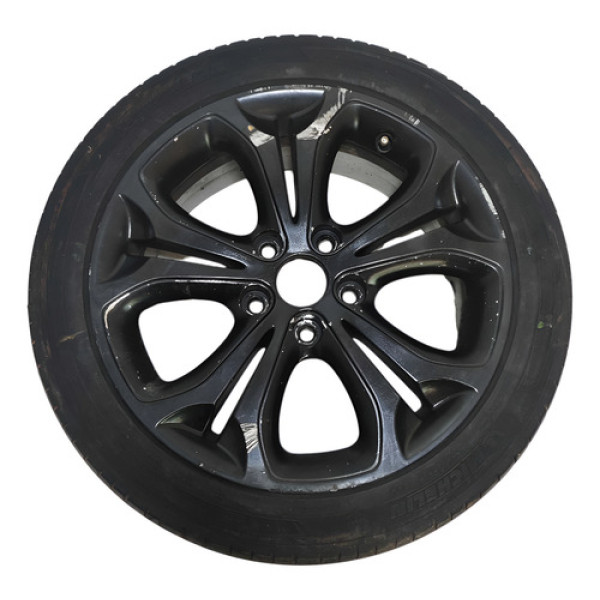 Roda Aro 17 5x100 C/pneu Hyundai I30 2013 A 2016 Detalhe Preto