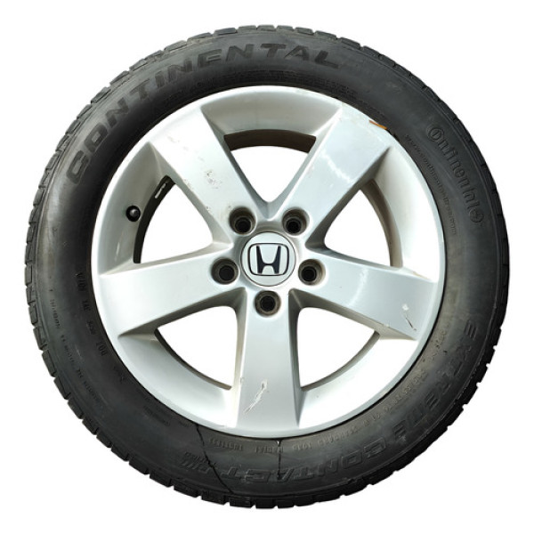 Roda Honda Civic 1.8  Aro 16 C/pneu 2007 2008 2009 2010 2011 Prateado