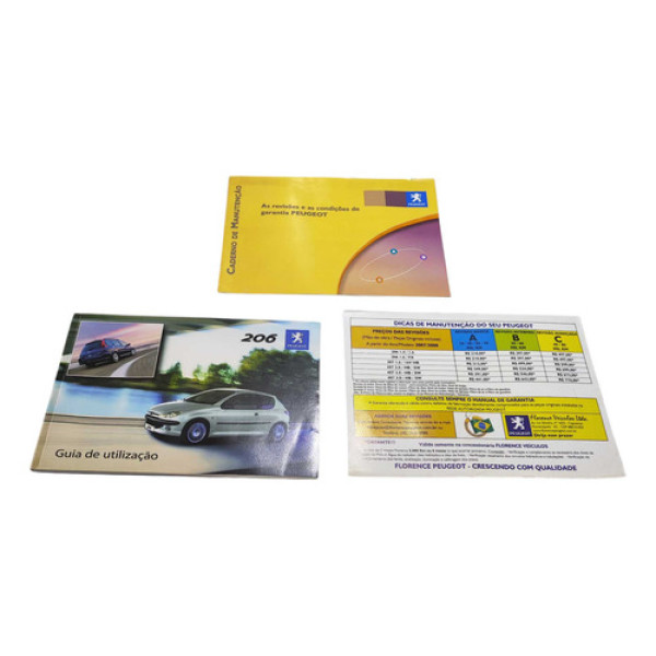 Moldura Manual Proprietario Peugeot 206 2006 2007 A 2009