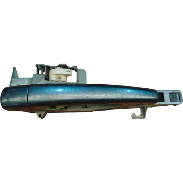 Maçaneta Externa Traseira Esquerda Peugeot 407 2005 A 2007 Preto Traseira