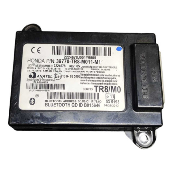 Módulo Central Bluetooth Honda Civic 1.8 2014/2016 39770tr8