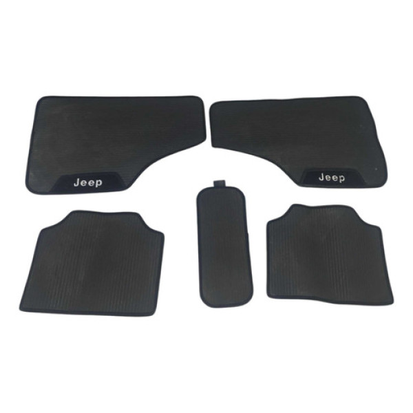Jogo Tapete Jeep Wrangler 2007 2008 2009 2010 Preto Preto