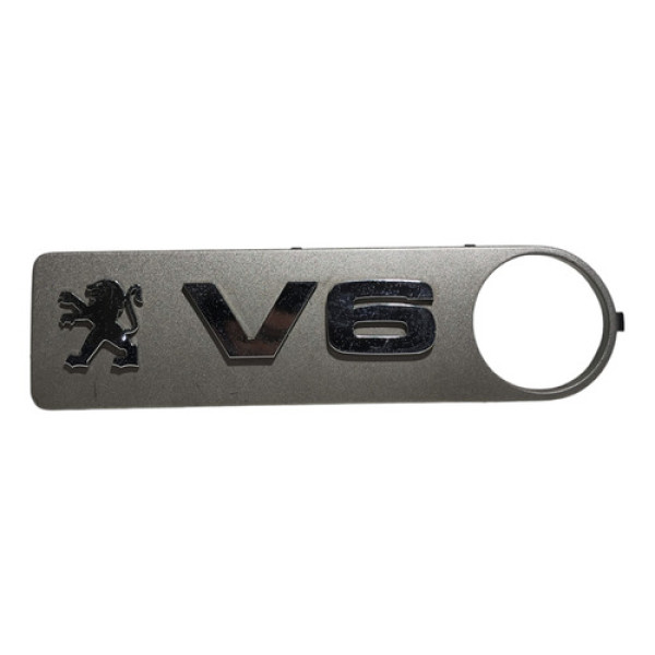 Moldura Emblema V6 Peugeot 607 2003 2004 1