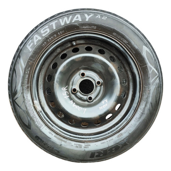 Roda De Ferro Renault Logan 1.6 2021 2022 185/65/15 Pneu 1