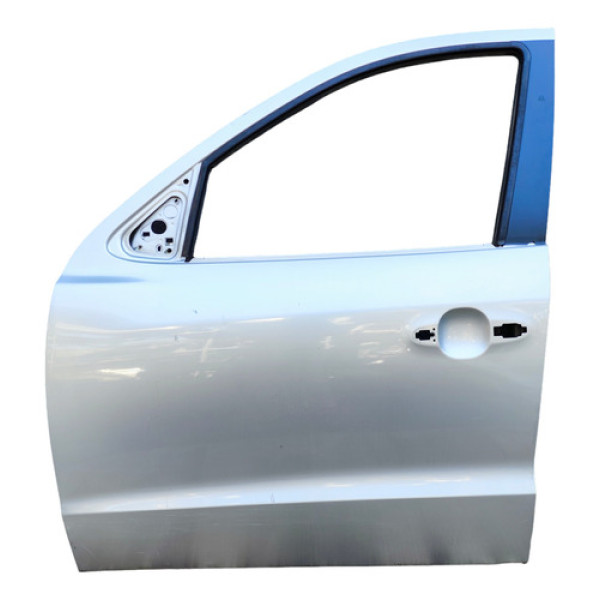 Porta Dianteira Esquerda Hyundai Santa Fe 2009 2010 2011 12 Esq Prata Dianteira