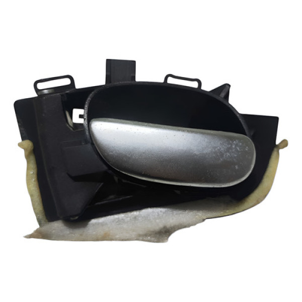 Maçaneta Interna Traseira Esquerda Peugeot 207 2008 A 2012 Prata Traseira