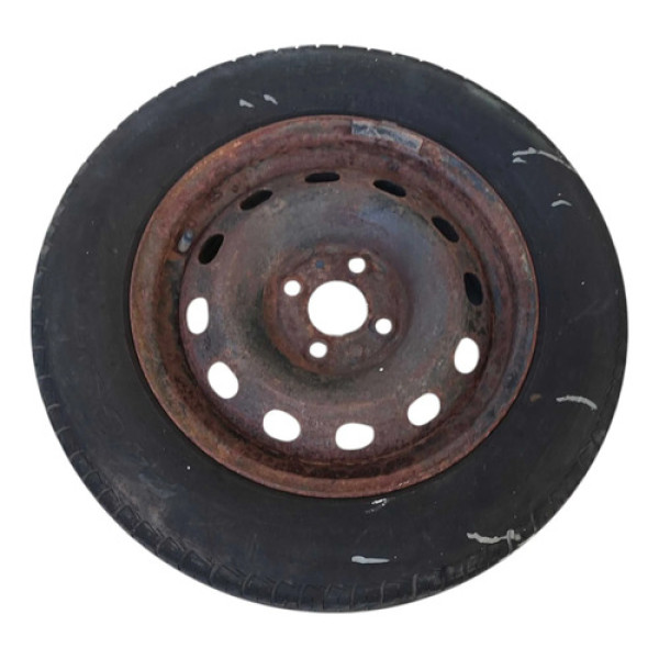 Roda Aro 14 C/pneu Fiat Argo 1.0 Drive Flex 2019 2020 2021 Preta