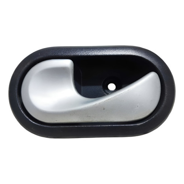 Maçaneta Porta Dianteira Esquerda Renault Logan 2008 A 2014 - Prata - Dianteira