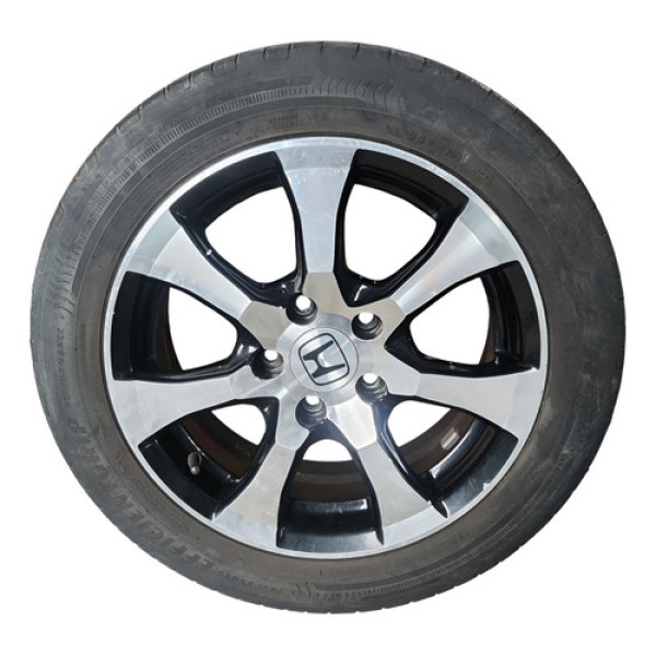 Roda Aro 16 195/55r16 91v Honda Civic 2013 2014 Detalhe  Prata