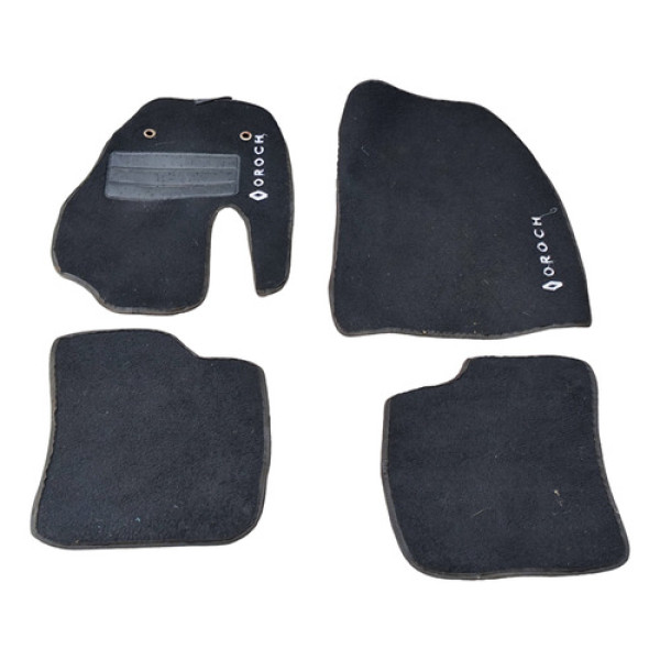 Jogo De Tapete Renault Duster Oroch 2014 2015 2016 Preto