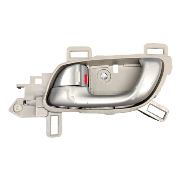 Maçaneta Interna Traseira Esquerda Honda Civic 2012 2013 14 Prata Traseira
