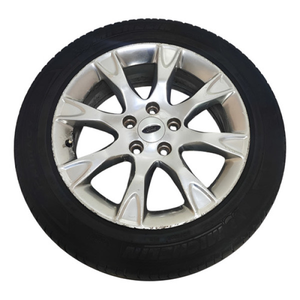 Roda Aro 17 C/pneu Ford Fusion V6 2010 A 2012 C/detalhe  Prata