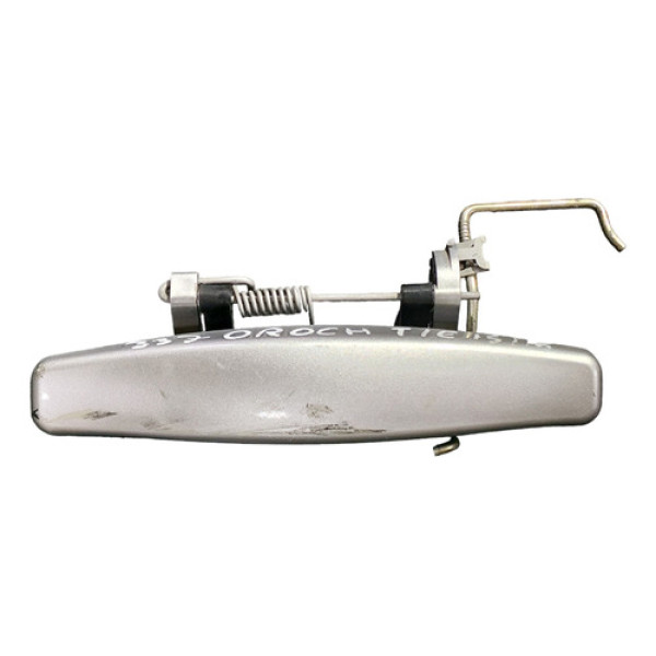 Maçaneta Traseira Esquerda Duster Oroch 2014 2015 2016 - Prata - Traseira