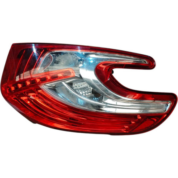 Lanterna Traseira Esquerda Peugeot 208 2015 A 2017 Detalhe Esquerdo/motorista Vermelho