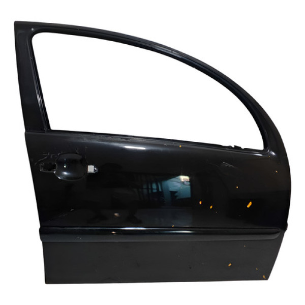 Porta Diant Direito Citroen C3 2010 A 2012 C/detalhes Preta Dianteira Direita Preto
