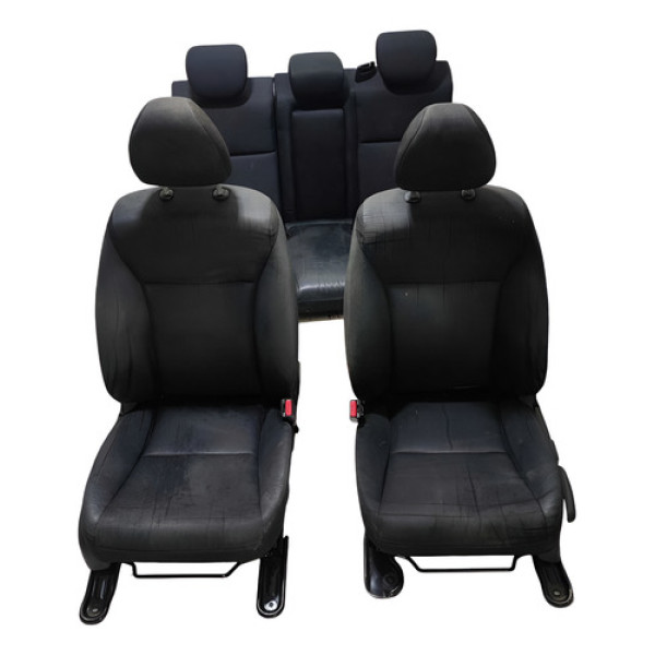 Jogo Banco Tecido Hyundai I30 2013 2014 2015 2016 Preto Preto