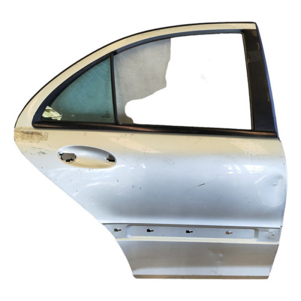 Porta Traseira Direita Mercedes C200 2004 2005 2006  Traseira Dir Prata