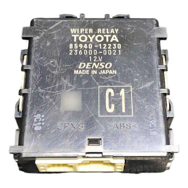 Módulo Relé  Limpador Parabrisa Toyota Corolla 2020 A 2022