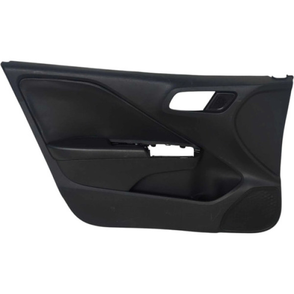 Forro Porta Dianteira Esquerda Honda City 1.5 2019 2020 2021 Preto