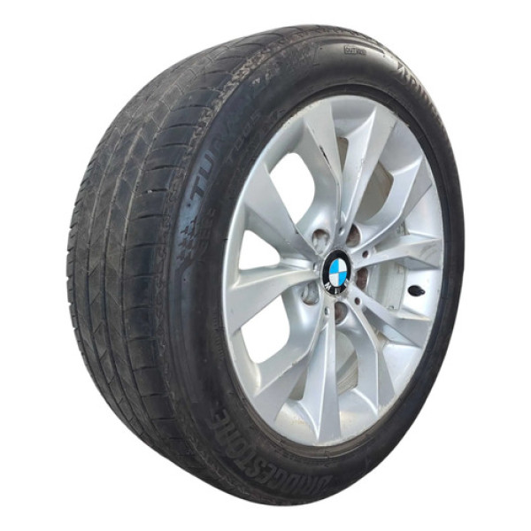 Roda Aro 17 C/pneu Bmw X1 2010 2011 2012 Detalhe Preto