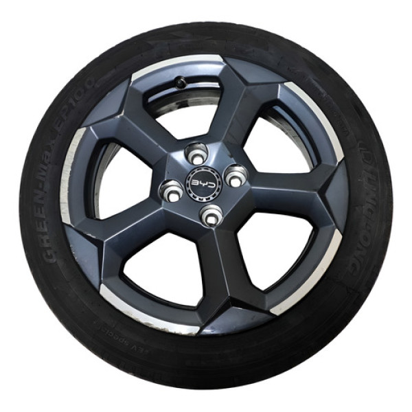 Roda Aro 17 Byd Dolphin Mini 2024 2025 C/pneu C/detalhe Branco Perola