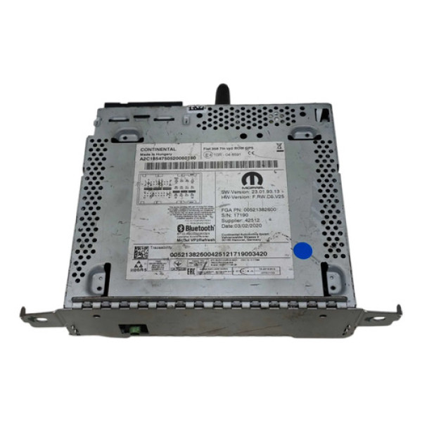 Módulo Central Multimídia Fiat Argo 2020/2022 00521382600
