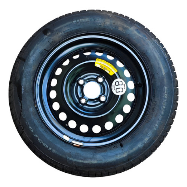 Roda Aro 15 C/pneu 185/65 Estepe Nissan Kicks 2020 A 2022 Preto