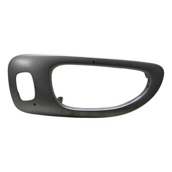 Moldura Maçaneta Int Tras Esquerda Peugeot 307 2007 A 2012 Prata Traseira