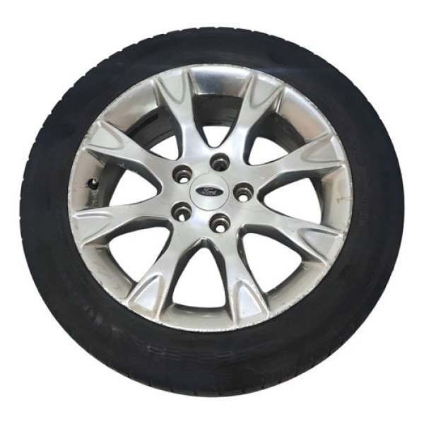 Roda Aro 17 C/pneu Ford Fusion 3.0 V6 2010 A 2012 C/detalhe Prata