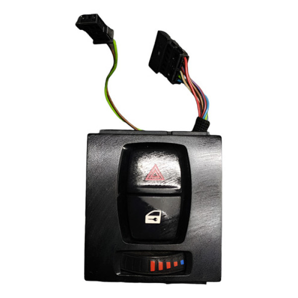 Botão Trava Pisca Alerta 9710260 Bmw 328i 2.0 2013 A 2017 - Preto