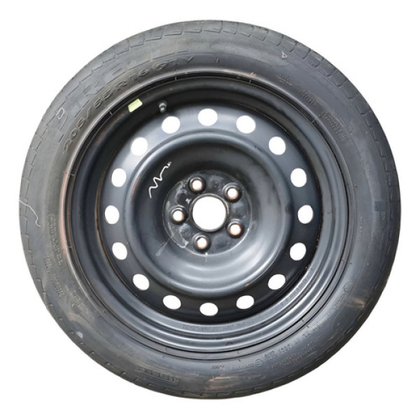 Roda De Ferro Aro 16 Estepe 205/55r16 Toyota Corrola 2013/14 Preto