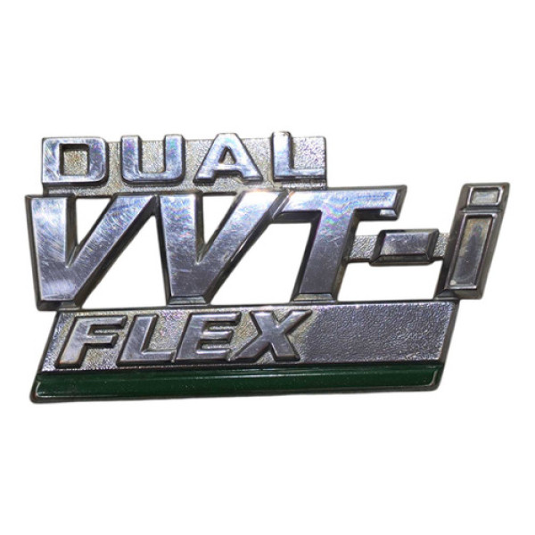 Emblema Flex Toyota Corolla 2009 A 2014 Preto