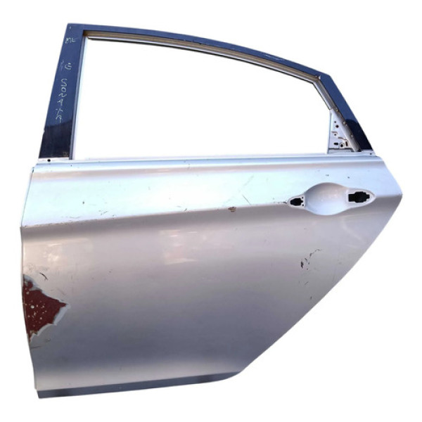 Porta Traseira Esquerda Hyundai Sonata 2010 A 2015 Detalhe Traseira Esquerdo Cinza