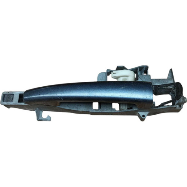 Maçaneta Externa Traseira Esquerda Peugeot 407 2007 A 2009 Preto Dianteira