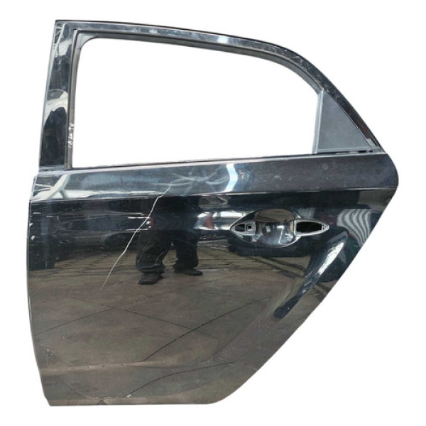 Porta Traseira Esquerda Hyundai Hb20 Hatch 1.0 2014 A 2019 Traseira Esquerda Preto