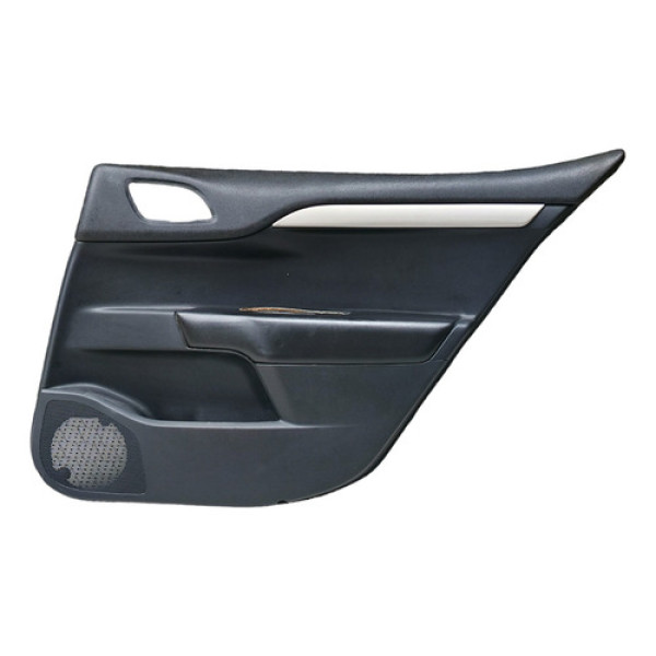 Forro Porta Traseiro Direito Citroen C4 Lounge 2014 2015 Preto