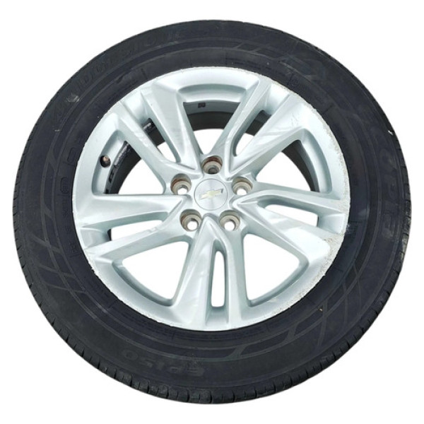 Roda Aro 16 C/ Pneu Chevrolet Tracker 2021/2023 Detalhe Branco