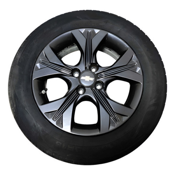 Roda Aro 15 C/pneu Gm Onix 1.0 2020 2021 A 2024 C/detalhe Grafite