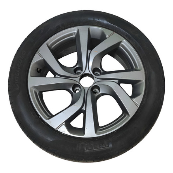 Roda Aro 17 C/pneu Citroen C4 Cactus 2018 A 2024 C/detalhe Grafite