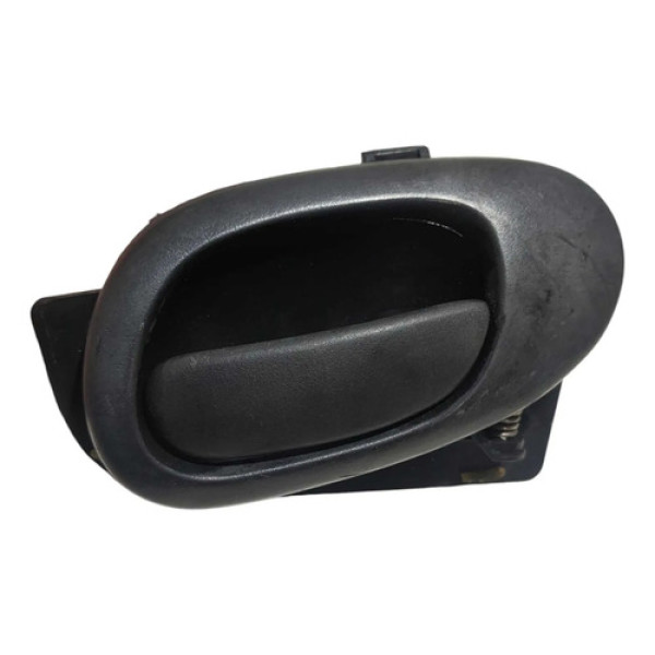 Maçaneta Interna Tras Direita Peugeot 207 2007 2008 A 2013 Preto Dianteira