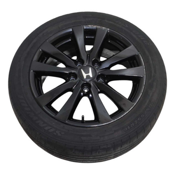 Roda Aro 16 5x100 C/pneu Honda Civic 1.8 2012 2013 A 2016 Preto
