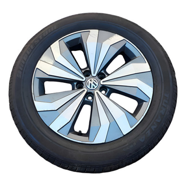 Roda Aro 17 Vw T-cross 2020 A 2022 C/detalhe 2gp601025a Preto