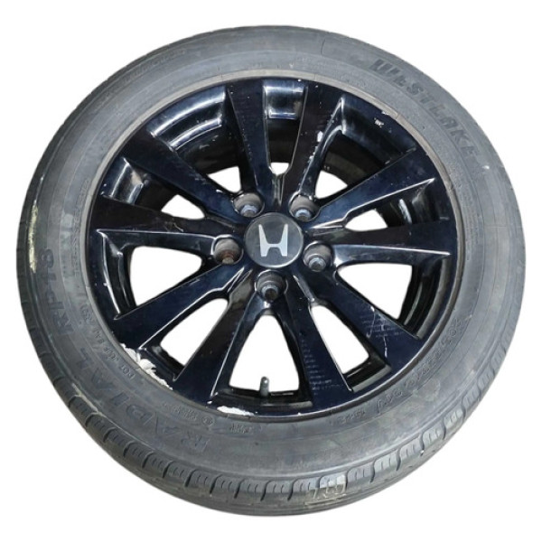 Roda Aro 16 C/pneu Honda Civic 2012 2013 2014 A 2016 Detalhe Preto
