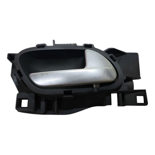 Maçaneta Int Dianteira Direita Citroen C4 Lounge 2014 A 2017 Prata Dianteira