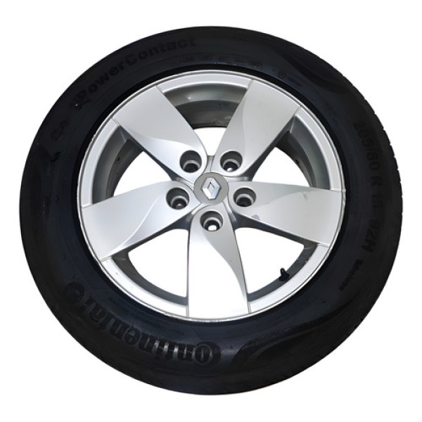 Roda Aro 16 C/pneu Renault Fluence 2.0 2011 A 2015 C/detalhe Prata